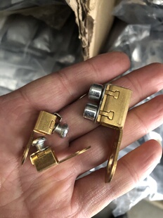 汽车电瓶卡子接线端子铜鼻电缆线免压线接头电瓶快速接线8毫米孔