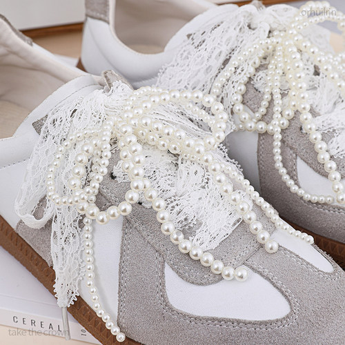 2025新款蕾丝鞋带女款德