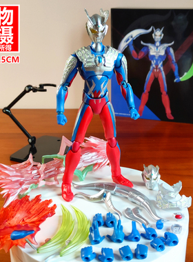 全身可动赛罗ACT奥特曼拼装变形玩具SHF特利迦贝利亚之王男孩礼物