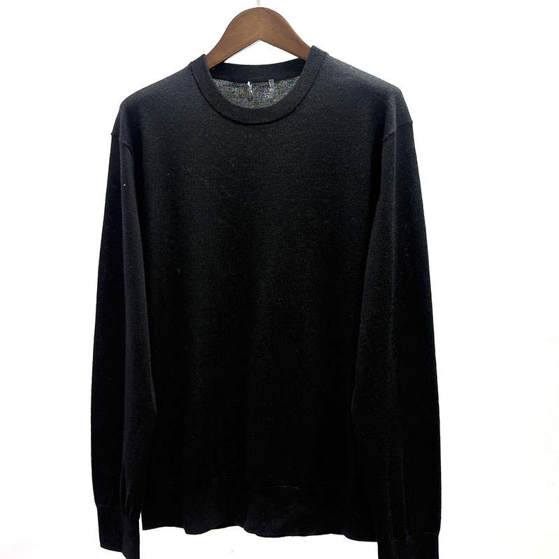 精纺超细羊毛高端尾货秋冬潮男软糯亲肤贴身休闲风保暖打底衫毛衣