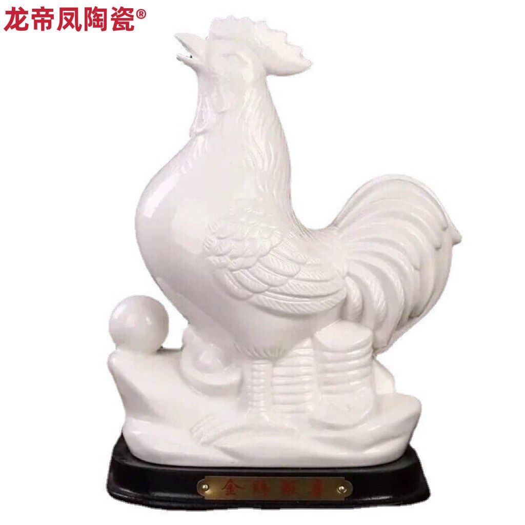 八年老店新品冲量陶瓷十二生肖招财鸡创意动物工艺礼品