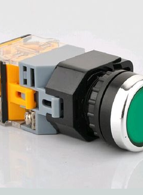 按钮开关按压式自复位LA38-11BN自锁一开一闭启动停止圆形点动
