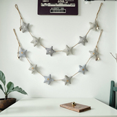 地中海风格 创意手工DIY布艺海星挂件儿童房壁挂饰套海星挂摄道具