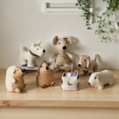 布艺卡通动物玩偶细砂门档装 饰摆件沙包可爱娃娃阻风防撞门阻格挡