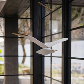 创意会飞 海鸥地中海空中吊饰复古儿童房民宿悬挂艺术品创意挂饰