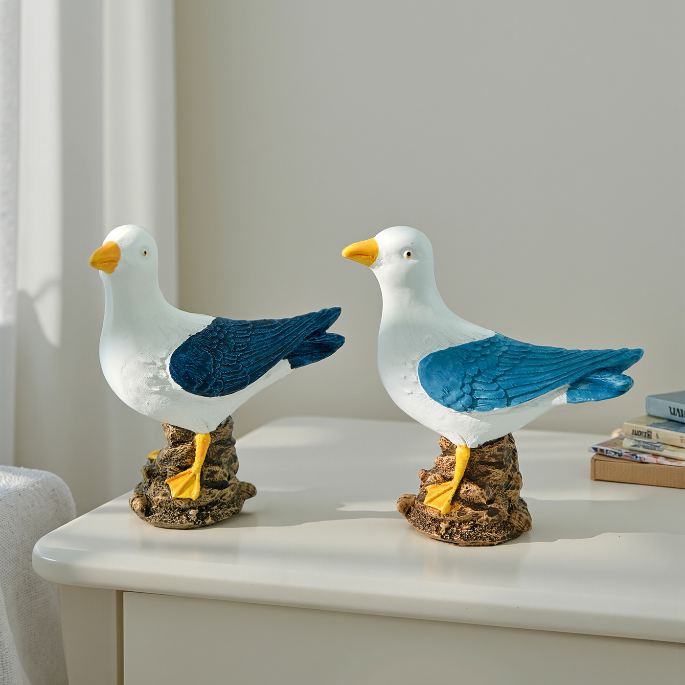 地中海风格树脂海鸟海鸥模型摆件