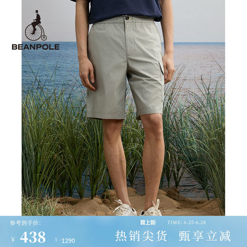 抽绳设计短裤BEANPOLE棉质户外