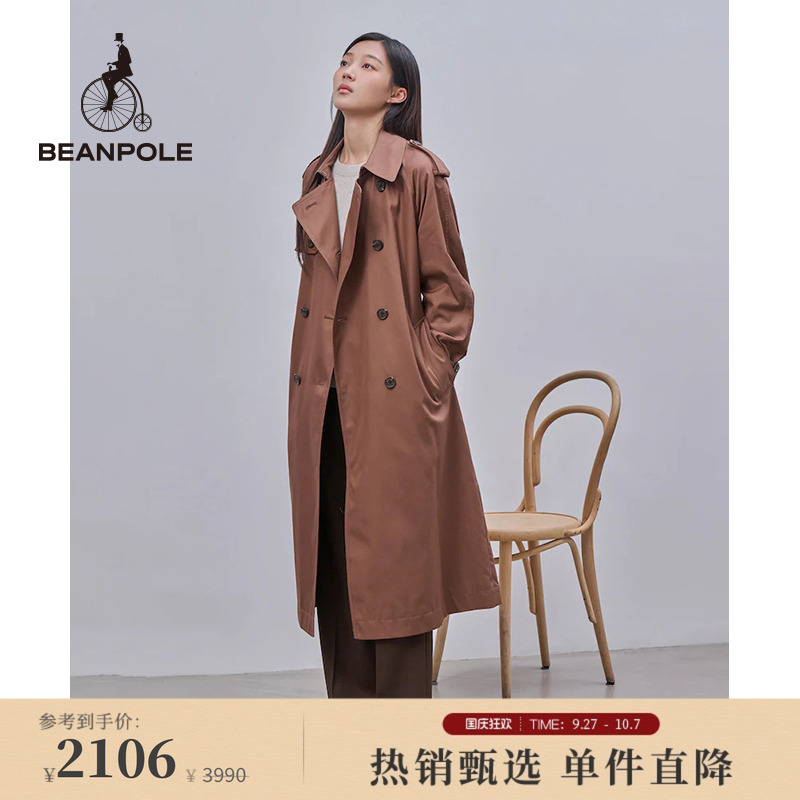 滨波长袖风衣优雅时尚外套