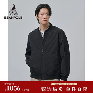 BEANPOLE滨波男士 老干部风商务休闲夹克外套 休闲简约风棒球领长袖