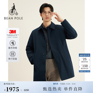 3M雪丽绒BEANPOLE滨波春秋男士 厅局商务风飞行员休闲风衣棉服外套