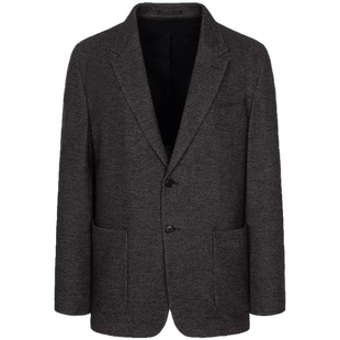 含绵羊毛BEANPOLE滨波男士商务休闲美拉德栗色两粒扣单西西装外套