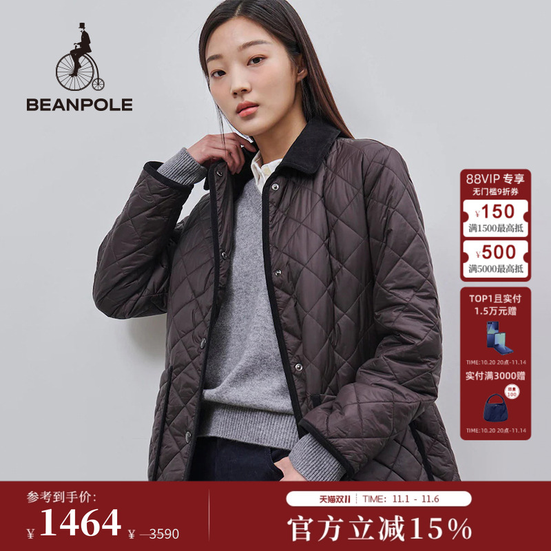 滨波简约中长款时尚棉服