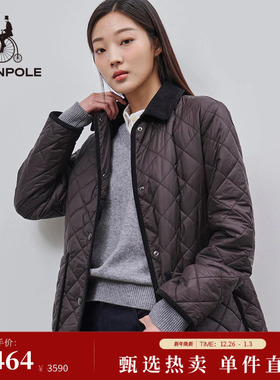 BEANPOLE滨波  女士休闲中长款时尚职场日常通勤低调简约绗缝棉服