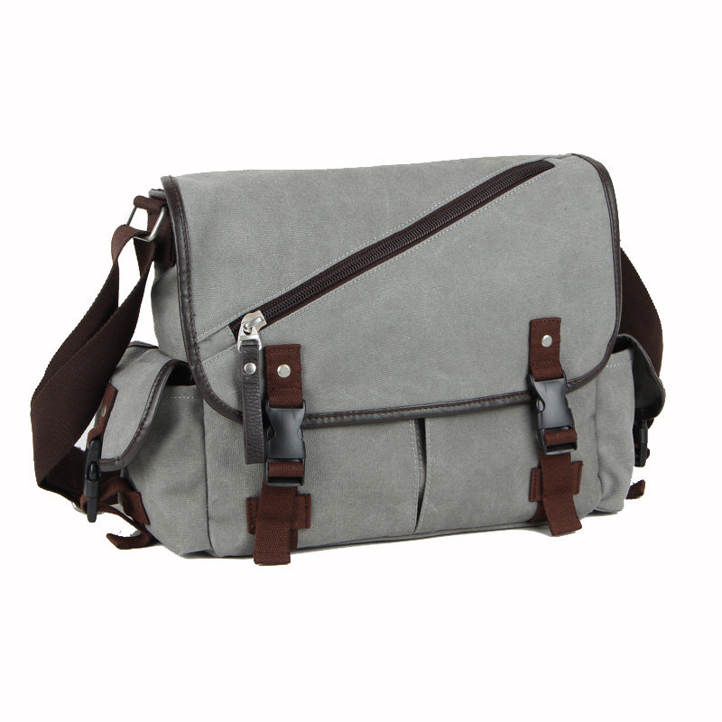 单肩包男帆布复古男式大容量斜挎休闲学生邮差包学院风挎包男包潮
