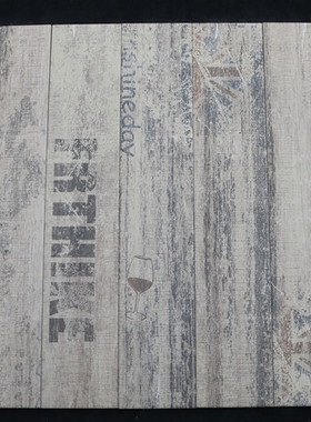 仿古砖涂鸦木纹砖150800瓷砖LOFT工业风地砖个性餐厅酒吧网咖墙砖