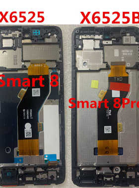适用于传音Infinix X6525 B 带框屏幕总成 smart 8 Pro液晶显示屏