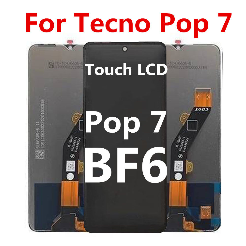 适用于传音 Tecno Pop 7 BF6屏幕总成BF6 显示液晶触摸总成 - 实物图