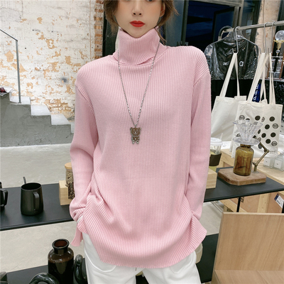 高领打底衫秋冬长袖t恤纯棉上衣