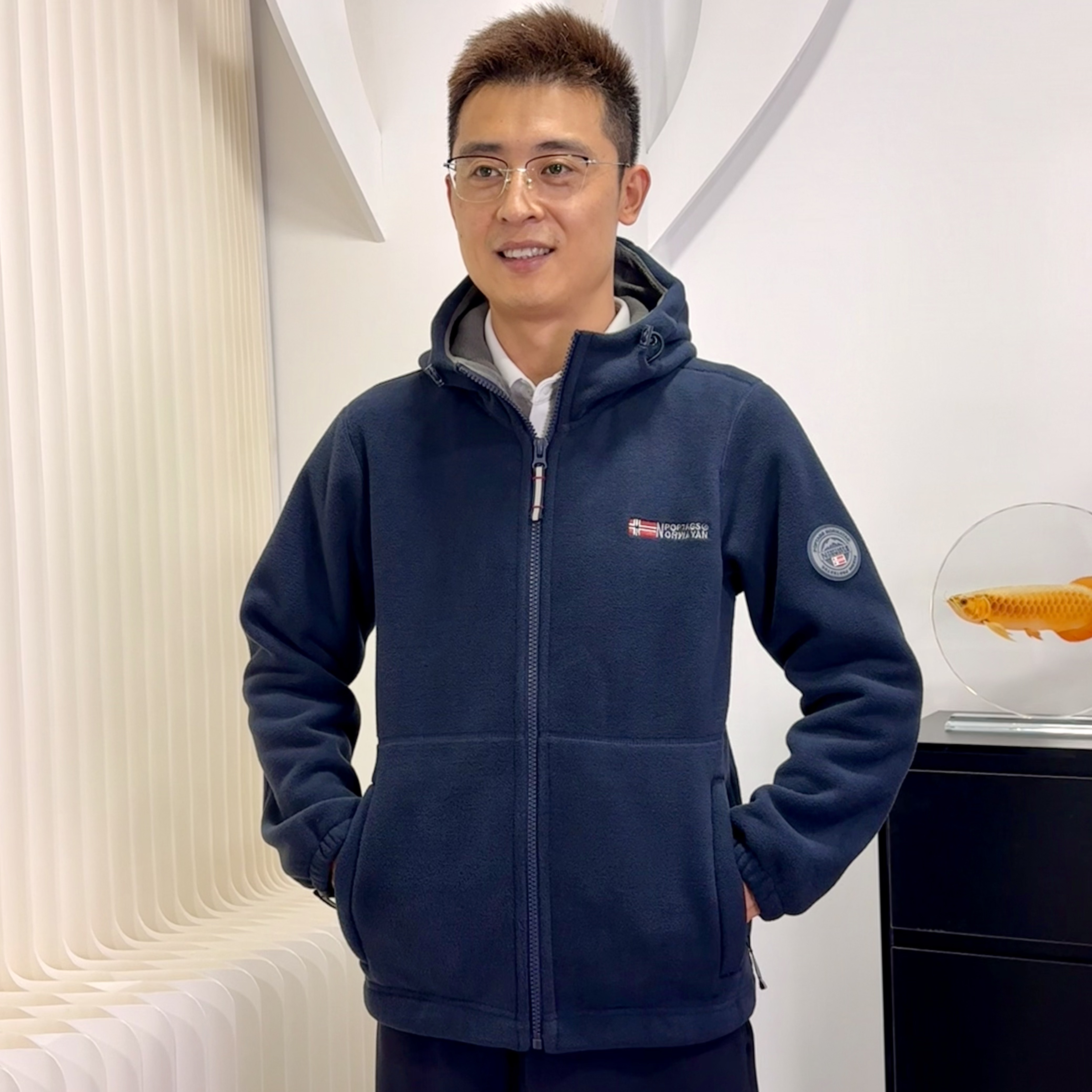 加绒加厚双面绒男女同款秋冬季