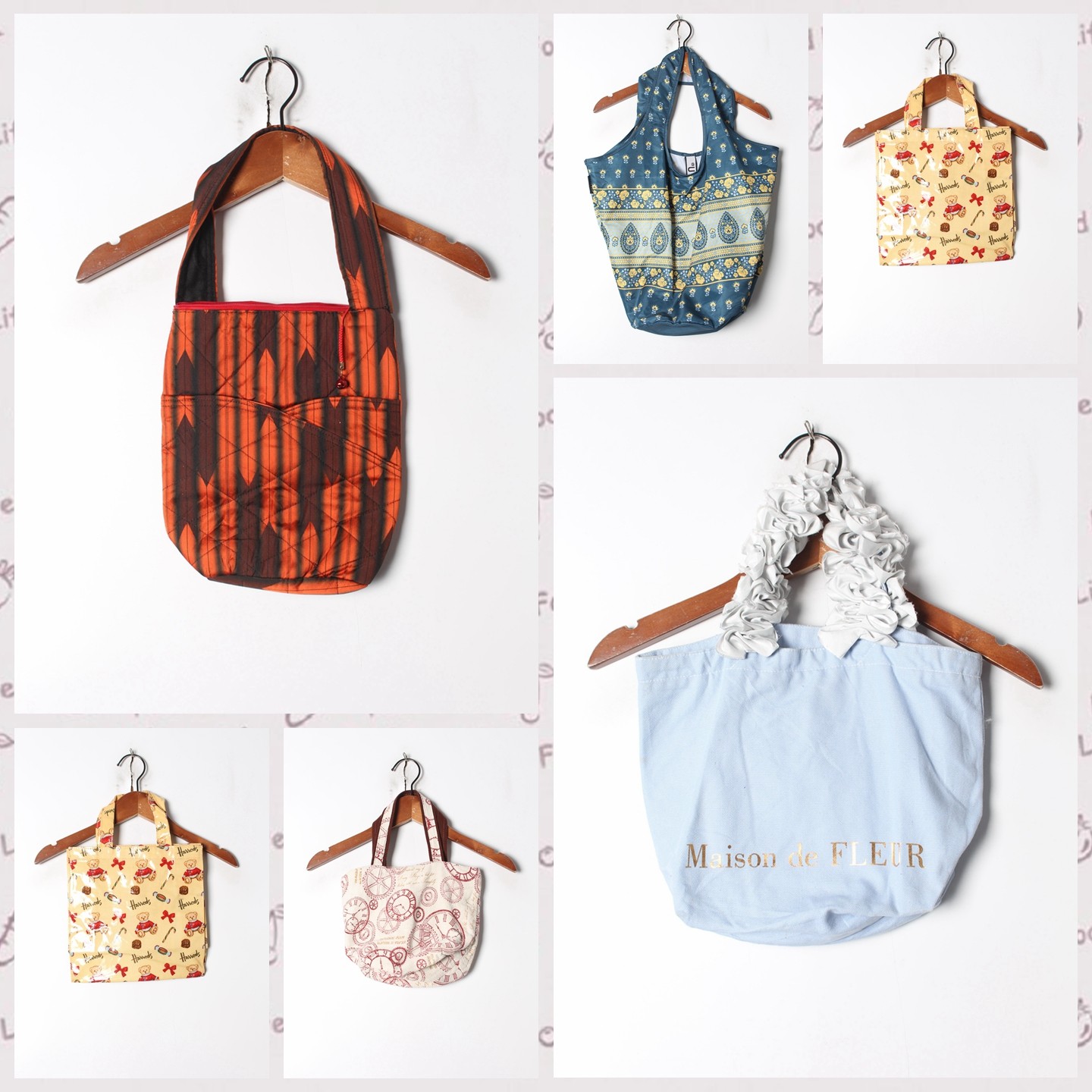 古着Vintage孤品日系纯色碎花百搭休闲棉麻帆布包4,箱包皮具/热销女包/男包,时尚帆布包,淘宝优惠券,粉丝福利购,淘宝优惠卷