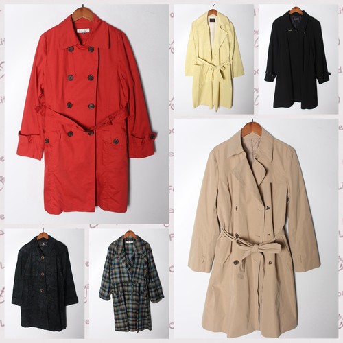 001长袖西装领长款英伦双排扣