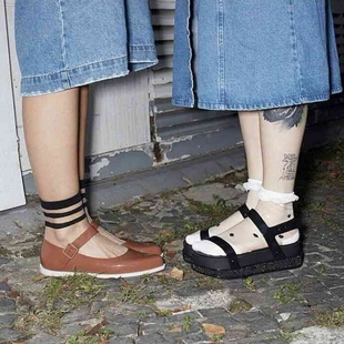 巴西春夏新款Melissa 透明条纹袜波点袜短袜女袜水晶袜