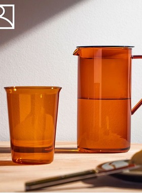 日本Kinto cast琥珀复古耐热玻璃杯咖啡杯茶杯马克杯子高硼硅家用
