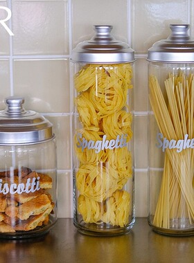 意大利Ottinetti 复古玻璃收纳罐面条咖啡豆茶叶杂粮零食密封罐