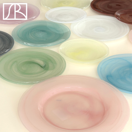 韩国Alabaster云雾玻璃圆盘