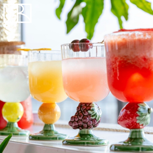 葡萄牙bordallo pinheiro 立体仿真水果玻璃杯水酒杯可爱创意礼物