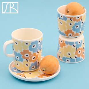2025日本限定mini 芬兰Marimekko unikko迷你花陶瓷马克杯手握杯