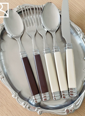 意大利Rivadossi rossini系列复古不锈钢刀叉西餐具套装家用送礼