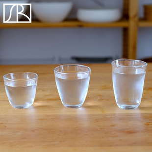 日本ADERIA石冢硝子Tebineri不规则玻璃杯水杯果汁咖啡酒杯甜品杯