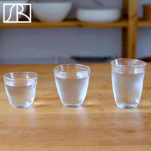 日本ADERIA石冢硝子Tebineri不规则玻璃杯水杯果汁咖啡酒杯甜品杯