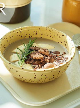 韩国Eding 搪瓷泼墨彩色酸奶碗麦片燕麦沙拉水果甜品汤碗烘培搅拌