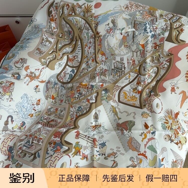 支持中检！Hermes/爱马仕 新款丝巾 90 马术学院 多款