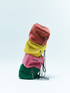 原创趣味毛绒手机包 彩色小方包 2用骰子包 圣诞系列 HIDDENNOTES