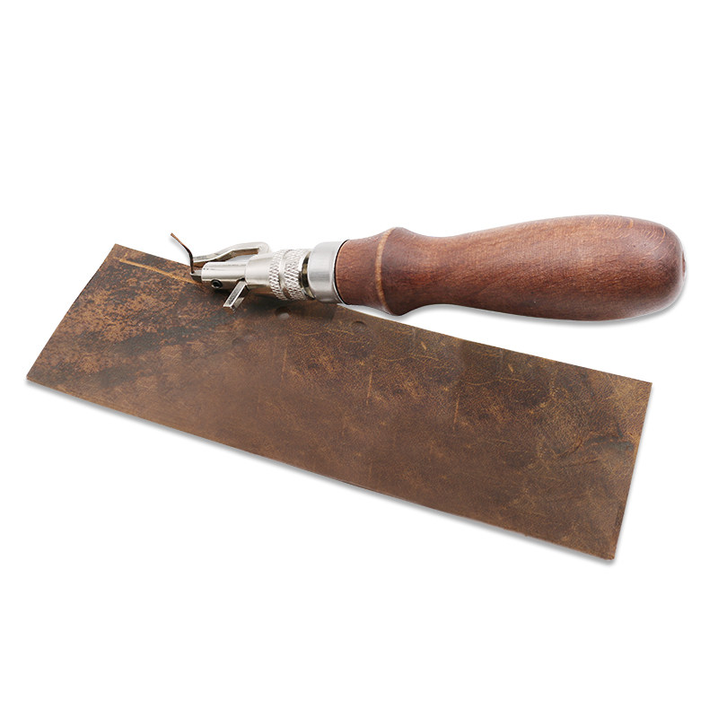 diy多功能皮革挖槽器六合一削边器铲刀皮具皮带手工修边角位工具