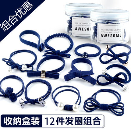 扎头发橡皮筋发圈日韩绑头绳小清新发绳简约个性头饰时尚成人皮套