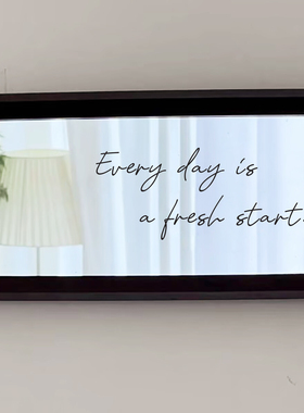 每一天都是新的开始 英文励志ins风墙贴镜子玻璃门背景墙装饰贴纸