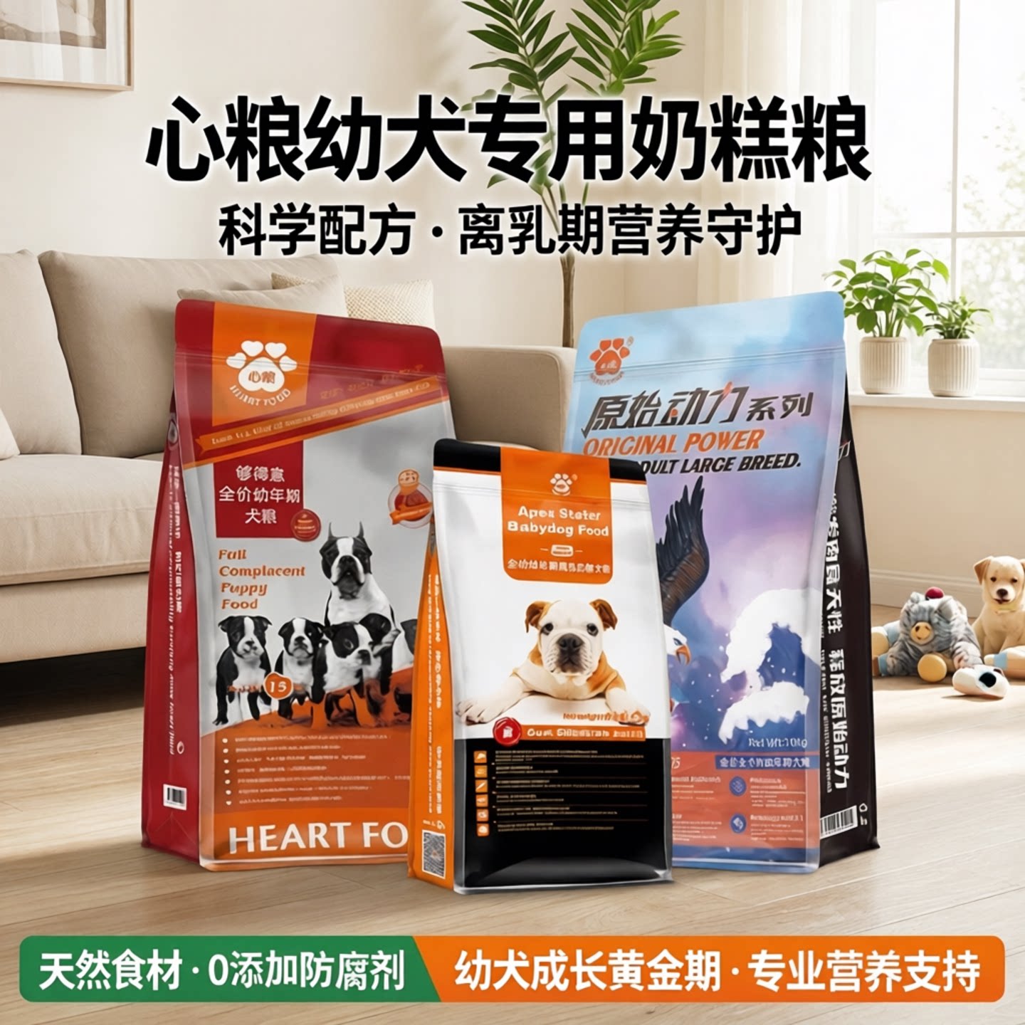 心粮幼犬专用离乳期断奶期狗粮