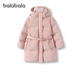 premium巴拉巴拉女童羽绒服中大童长款 童装 外套儿童连帽秋装 新款