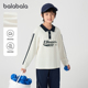 巴拉巴拉balaone儿童长袖 撞色上衣 POLO衫 t恤男童女童2025新款 秋装