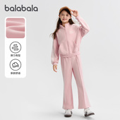 巴拉巴拉balaone女童套装 运动休闲甜美 秋装 儿童长袖 2件套2025新款