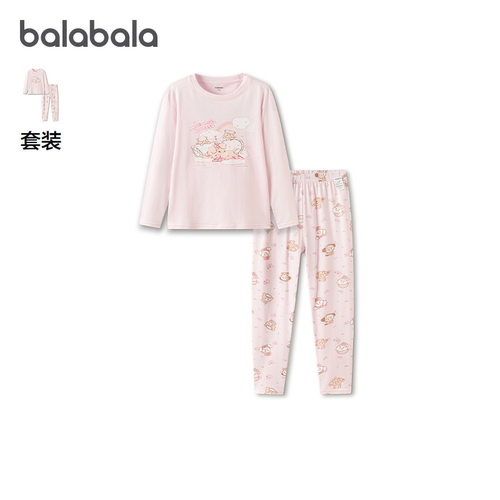 巴拉巴拉女童内衣套装儿童秋衣裤