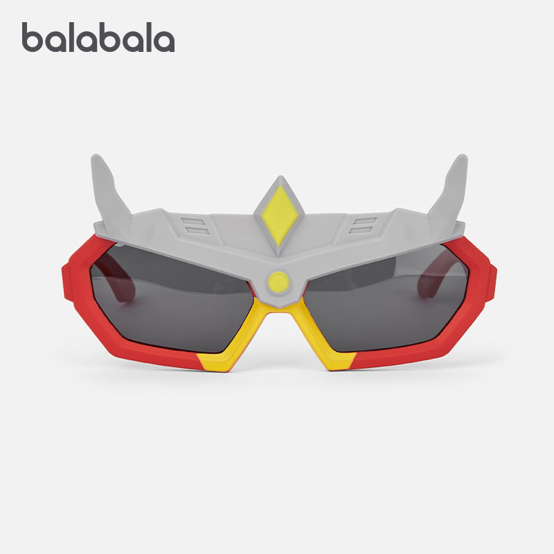 商场同款巴拉巴拉儿童太阳眼镜男童机甲造型墨镜抗UV舒适时尚新款