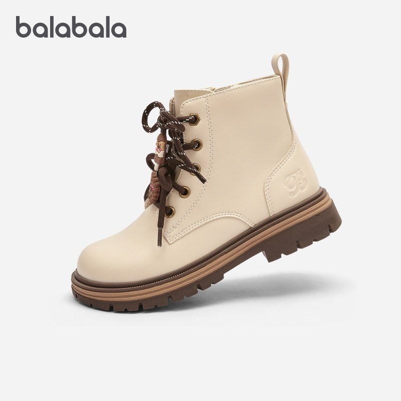 【商场同款】巴拉巴拉儿童马丁靴女童靴子大童鞋子2025秋冬童鞋小,童鞋/婴儿鞋/亲子鞋,皮靴,淘宝优惠券,粉丝福利购,淘宝优惠卷