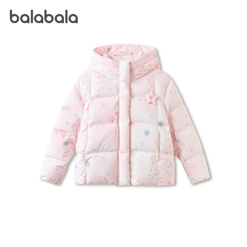 巴拉巴拉儿童羽绒服女孩渐变外套