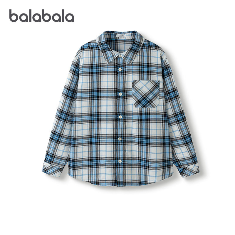 【商场同款】巴拉巴拉男童衬衫儿童长袖2025新款秋装女童格子外套,童装/婴儿装/亲子装,衬衫,淘宝优惠券,粉丝福利购,淘宝优惠卷