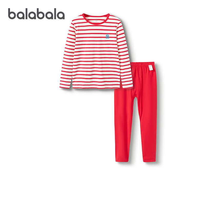 巴拉巴拉男童内衣套装大童条纹红色秋衣秋裤儿童睡衣秋季新款童装,童装/婴儿装/亲子装,内衣套装,淘宝优惠券,粉丝福利购,淘宝优惠卷
